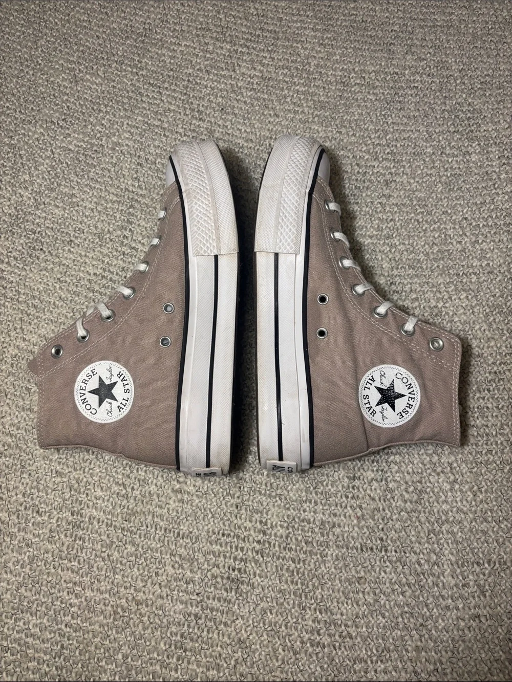 Converse Chuck Taylor All Star Lift Platform Hi Top Sneakers Wonder Stone